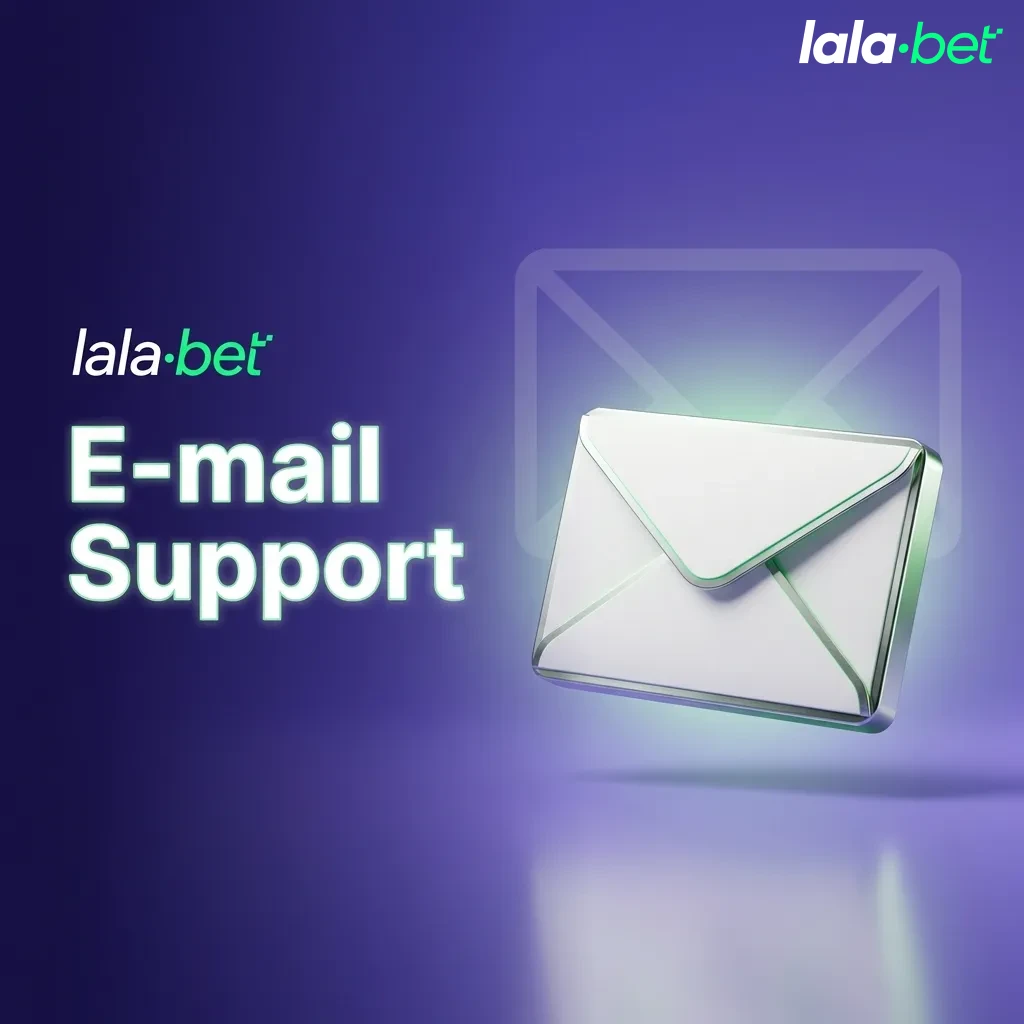 Email support contact options for Lalabet customer service with response times and best use cases